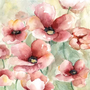 Poppy Field I by Carol Robinson Oil Painting