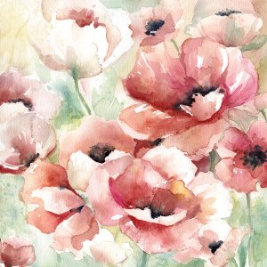 Poppy Field II by Carol Robinson Oil Painting