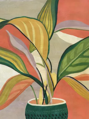Potted Bird of Paradise by Carol Robinson Oil Painting
