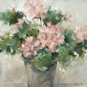 Potted Geranium by Carol Robinson Oil Painting