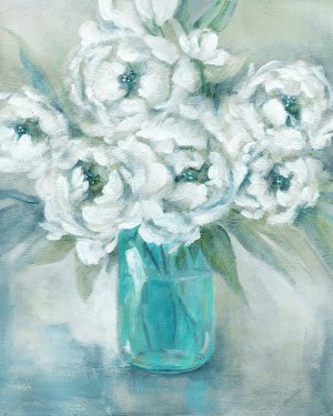 Pure Peonies Oil painting by Carol Robinson