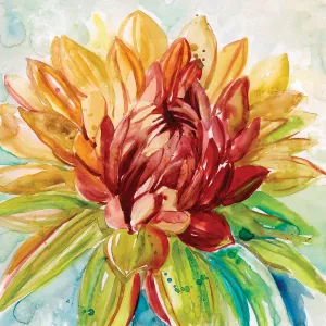 Rainbow Dahlia by Carol Robinson Oil Painting