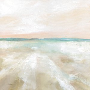 Reflective Beach by Carol Robinson Oil Painting