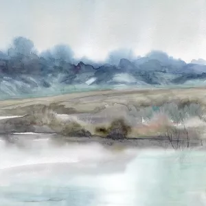 Rivers Ebb and Flow Oil Painting by Carol Robinson - Contemporary