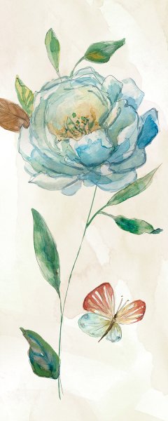 Rose Blue Wash by Carol Robinson Oil Painting