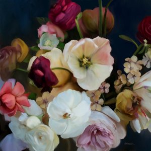 Royal Bouquet by Carol Robinson Oil Painting