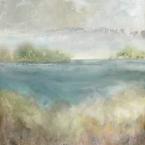 Sage Expanse Oil Painting by Carol Robinson - Contemporary