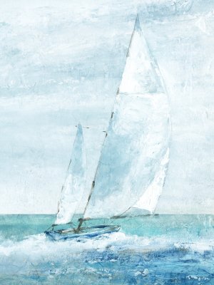 Sailing the Blue I Oil painting by Carol Robinson