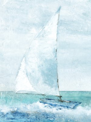 Sailing the Blue II by Carol Robinson Oil Painting