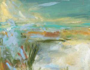 Sandy Beach by Carol Robinson Oil Painting