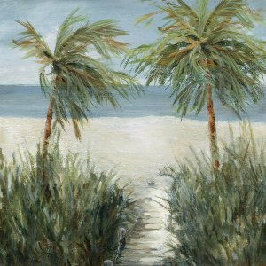 Sandy Beachwalk by Carol Robinson Oil Painting