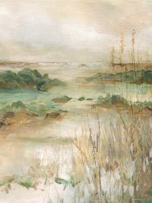 Sandy Seagrass Shores by Carol Robinson Oil Painting