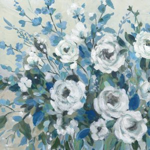 Sapphire Blossoms by Carol Robinson Oil Painting