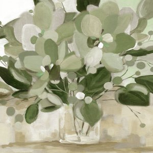 Sassy Greens II by Carol Robinson Oil Painting