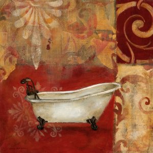 Scarlet Bath II by Carol Robinson Oil Painting