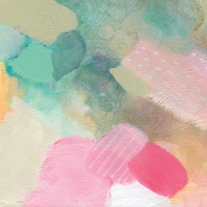 Seaglass With Pastels III by Carol Robinson Oil Painting