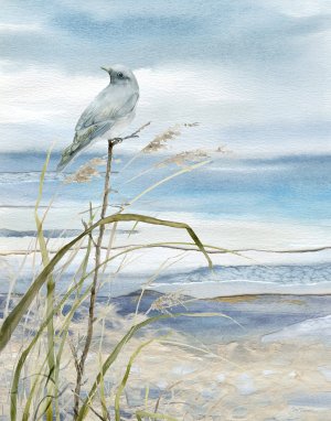 Seaside Rest I by Carol Robinson Oil Painting