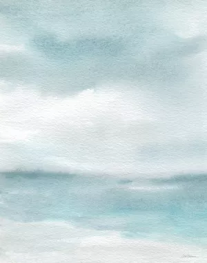 Seaside Sanctuary I Oil Painting by Carol Robinson - Contemporary