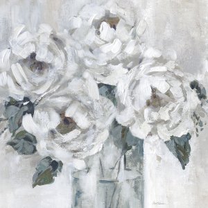 Shaded Peonies by Carol Robinson Oil Painting