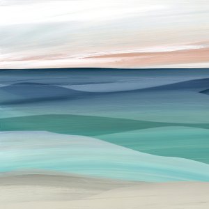Shifting Seaside I by Carol Robinson Oil Painting