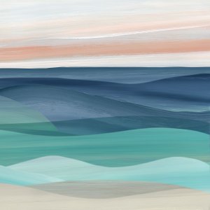 Shifting Seaside II by Carol Robinson Oil Painting