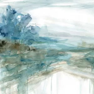 Shimmering Treeline I Oil Painting by Carol Robinson - Bestsellers