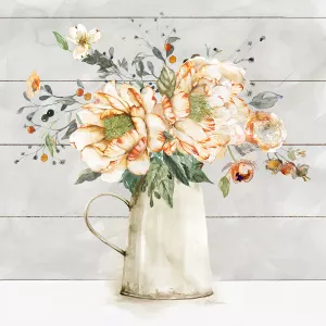 Simple Farmhouse Bouquet by Carol Robinson Oil Painting