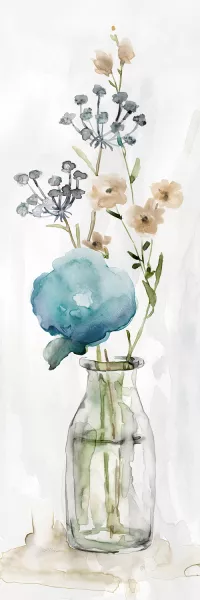 Simply Blue II by Carol Robinson Oil Painting