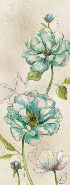 Sketches in Blue II by Carol Robinson Oil Painting