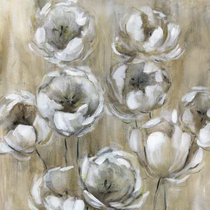 Sketchy Tulips by Carol Robinson Oil Painting