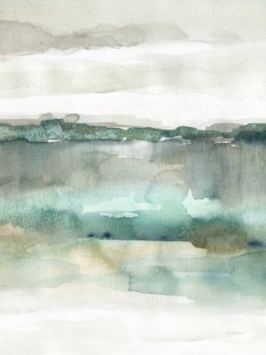 Soft Emerald Harmony by Carol Robinson Oil Painting