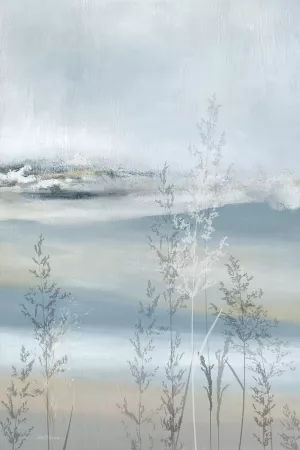 Soft Seagrass Oil Painting by Carol Robinson - Contemporary