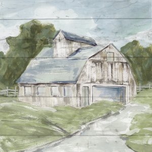 Soft Summer Barn by Carol Robinson Oil Painting