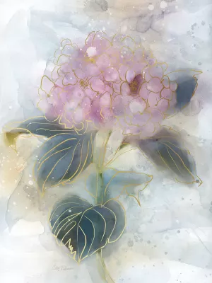 Stained Glass Hydrangea by Carol Robinson Oil Painting