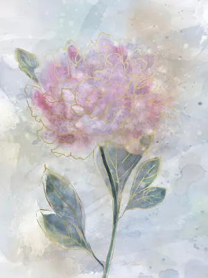 Stained Glass Peony by Carol Robinson Oil Painting