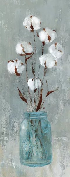 Stalks of Cotton II by Carol Robinson Oil Painting
