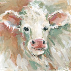 Sticking Close to Mom I by Carol Robinson Oil Painting