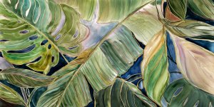 Sun Tipped Tropicals by Carol Robinson Oil Painting