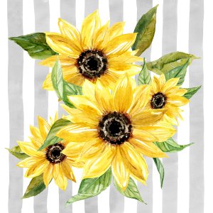 Sunflower Array I Oil painting by Carol Robinson