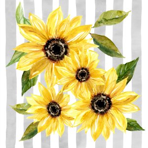 Sunflower Array II by Carol Robinson Oil Painting