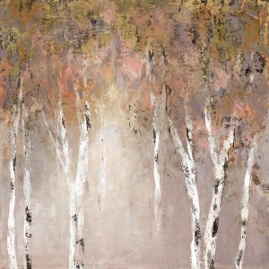 Sunlit Birch I by Carol Robinson Oil Painting