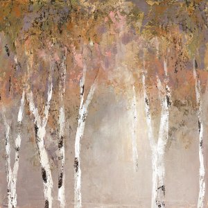 Sunlit Birch II by Carol Robinson Oil Painting