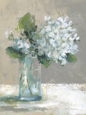 Sunny Day Hydrangea I by Carol Robinson Oil Painting