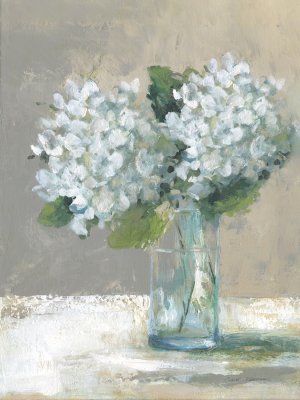 Sunny Day Hydrangea II by Carol Robinson Oil Painting