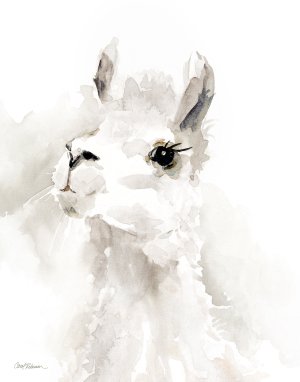 Sweet Llama II by Carol Robinson Oil Painting