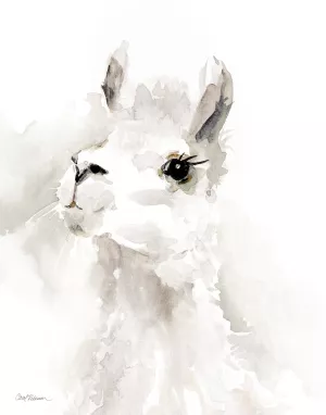 Sweet Llama II Oil Painting by Carol Robinson - Bestsellers