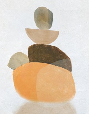 Tangerine Formation I by Carol Robinson Oil Painting