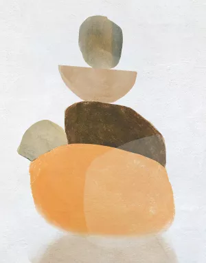 Tangerine Formation I by Carol Robinson Oil Painting