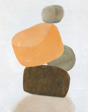 Tangerine Formation II by Carol Robinson Oil Painting