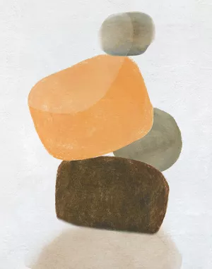 Tangerine Formation II by Carol Robinson Oil Painting